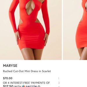 Oh Polly Cut-Out Mini Dress